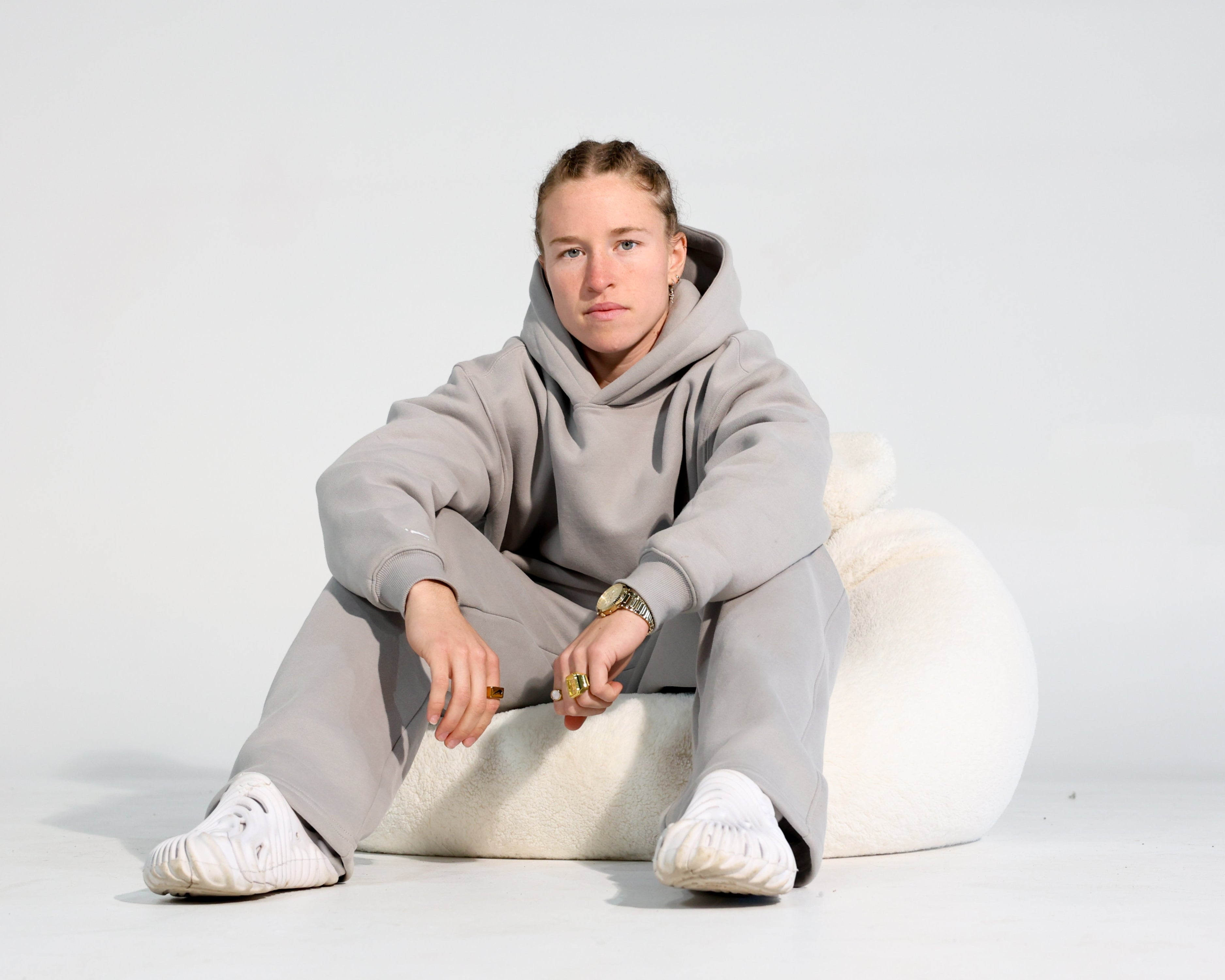 The Art of Staying Present Trackpants - STONE