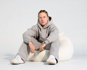 The Art of Staying Present Trackpants - STONE