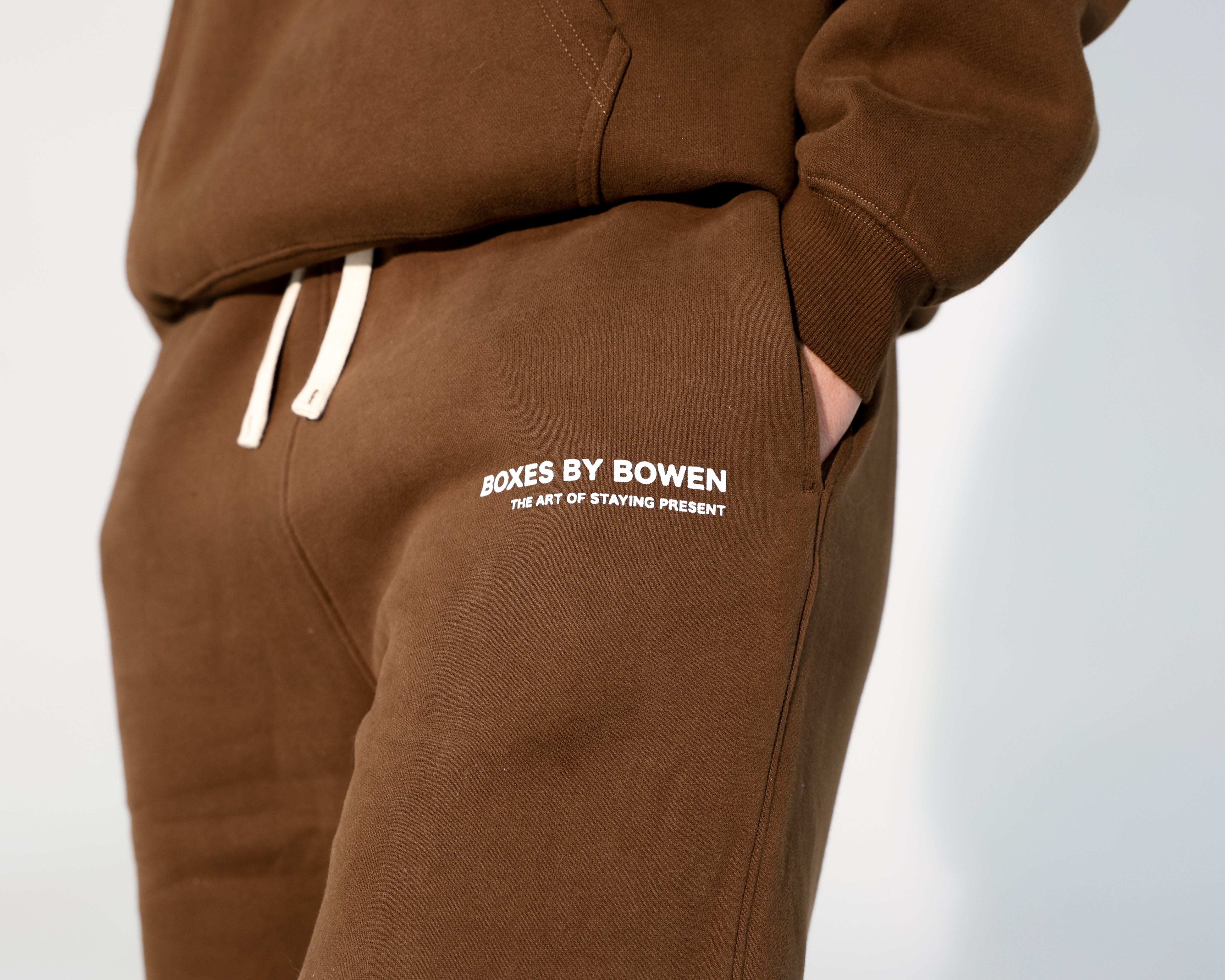 The Art of Staying Present Trackpants - BROWN