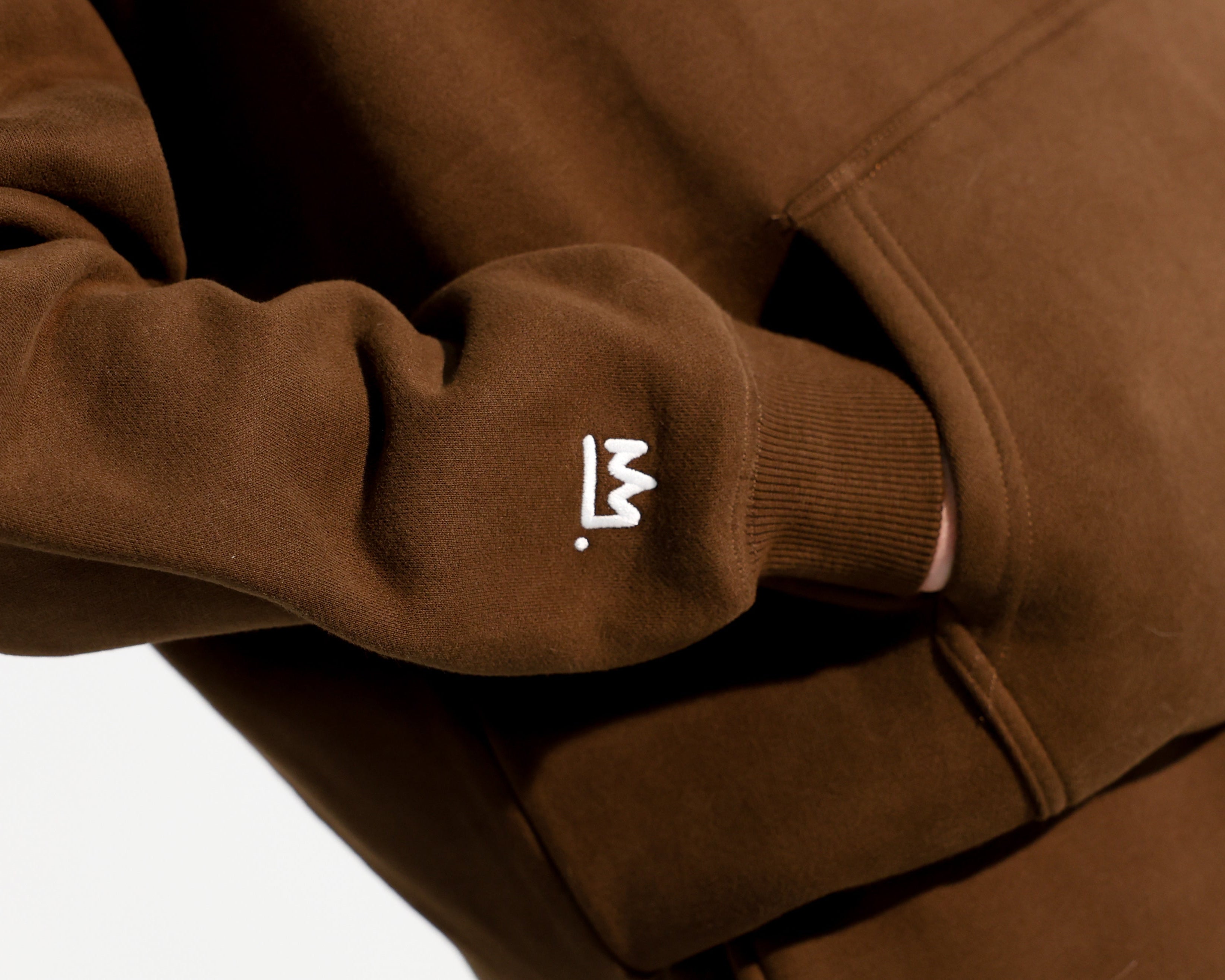 The Art of Staying Present Hood - BROWN